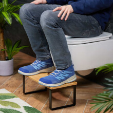 Toilette in bambù e metallo
