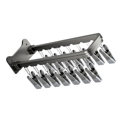 Sturdy Carbon Steel Drying Rack For Sock Features Silicone