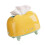 Adorable Plastic Tissue Box Holder For Sofa Side Table-Yellow 1