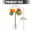 Elegant Rotating Metal Tractor Windmill Stake Decorative Accent 3