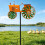 Elegant Rotating Metal Tractor Windmill Stake Decorative Accent 5