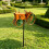 Elegant Rotating Metal Tractor Windmill Stake Decorative Accent 7