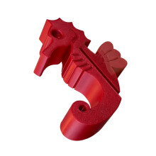 Adorable Sea Horse Design Bath Hook Strong Polylactic Acid-Red