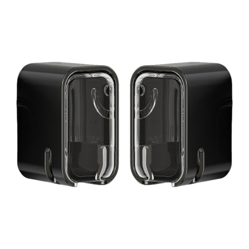 Electric Toothbrush Holder Dustproof Organizer Rack Set-Black
