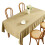 Multipurpose Water Resistant Table Mat-140*140cm Khaki 1