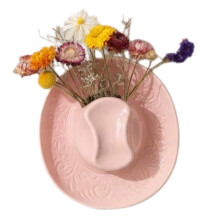 Rustics Farmhouse Vases Ceramic Flower Vases Decorative-Pink