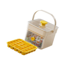 Handheld Ice Cubes Maker With Press Button Handheld-Yellow 1