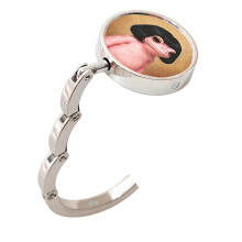 Modern Alloy Table Hook With Secure Grip Perfect-pink. frog.