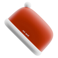 Modern Design Soap Box With Quick Dry Draining Bottom Soap-Red