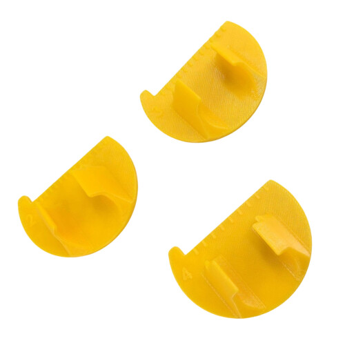 Sturdy PET Plastic Sewing Needle Gauge With Clear Scale-Yellow