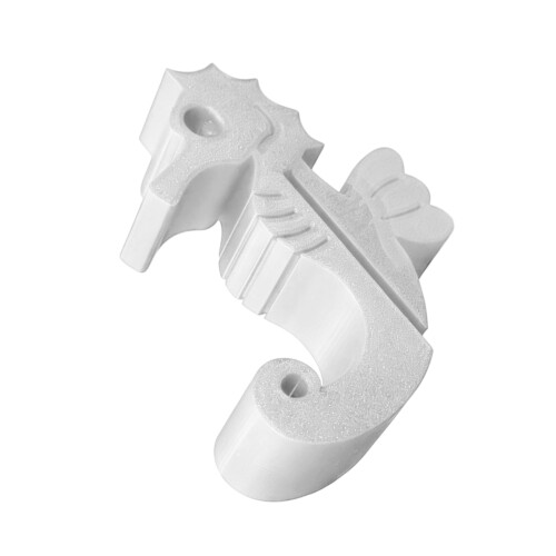 Modern Seahorse Style Bath Hook With Strong Adhesive For-White