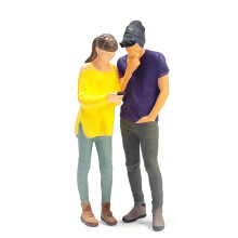 Tiny Resins Collectible Couple Figure 1:64 Scale-Look At Photos