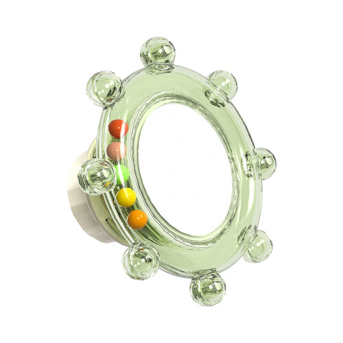 Durable ABS Parrots Chewing Toy Rotating Windmill-Light Green