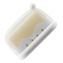 Travel Use Soap Dish With Drainage System Plastic Soap-White