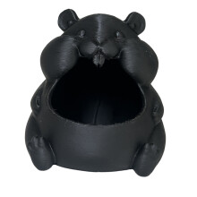 Schattige plastic hamstercontainer om snoepsleutels en-Zwart