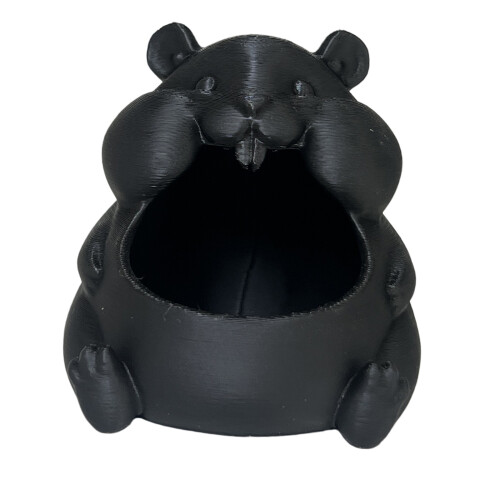 Schattige plastic hamstercontainer om snoepsleutels en-Zwart