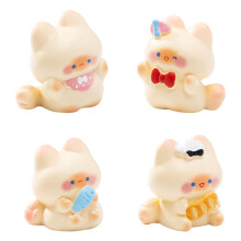 4 Stuk Hars Siamese Katten Miniatuur Decors DIY Projecten Voor