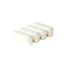 Easy Releases 4 Grids Silicone Ice Cubes Tray Long Strips-White