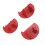 Sewing Needle Size Gauge Craft From Clear PET Plastic For-Red 1