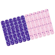 12Pcs Colorful Slap Bracelets Fun PVC Wristbands For Children