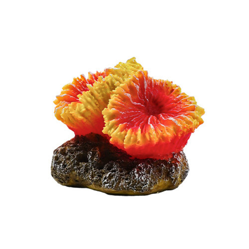Artificial Corals Rock Statue Aquarium Decoration-Yellow