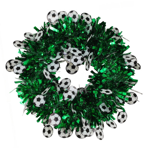 Metallic Plastic Krans Tinsels Voetbalkrans Voor Deurtrap