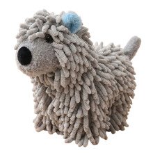 Chenilles Hand Towel Shape Like Lovely Dog Great For Kids-grey