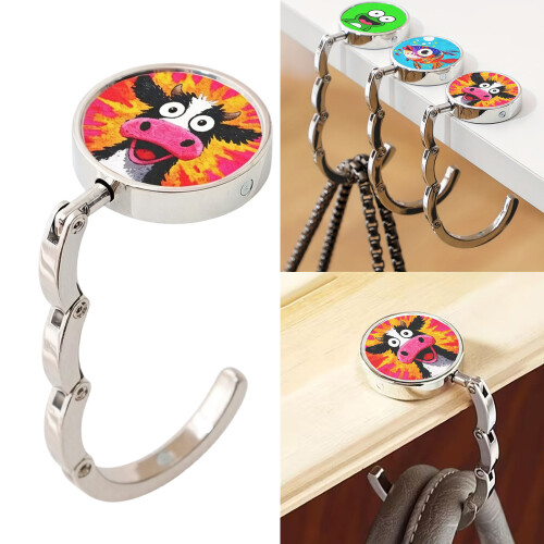 Cute Cartoon Pattern Foldable Table Edge Hook Decors For-frog 2