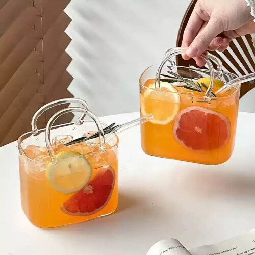 2 kreative Glasbecher mit Geldbörsenmuster, 770 ml, große-1 2