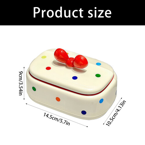Boîte pratique de récipient de savon de couvercle de noeud 2