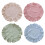 Polycotton Round Placemat For Dining Table-apricot 2 pieces 3