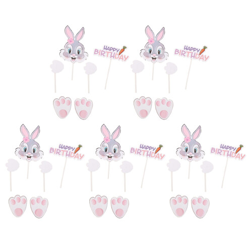 10Ensembles Toppers Papier Premium Décor Cupcake Et Gâteau