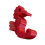 Decorative No Drilling Bath Hook With Sea Horse Design-Red 1