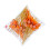100Pcs Smooth Bamboos Appetizer Picks 12Cm Sturdy-1orange 1