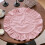 Polycotton Round Placemat For Dining Table-apricot 2 pieces 6
