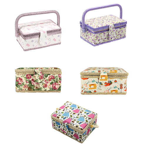 Spacious Magnetic Shut Fabric Sewing Storage- Sewing Basket 1