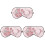 3Pièces Masque En Soie Rose Durable 1