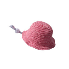 Fashion Sun Straw Hat Comfortable Wear Wide Brims Farmer-Pink