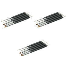 15St Zwarte Nail Art Voor Fijne Decoratie En Dotting