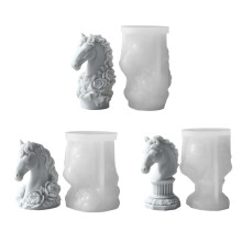 Silicone Mould Horse Sculpture Candle Maker With Roman Column