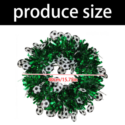 Metallic Plastic Krans Tinsels Voetbalkrans Voor Deurtrap 2