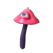 Artistic Eye Mushroom Sculpture User Friendly Resin Desk-7