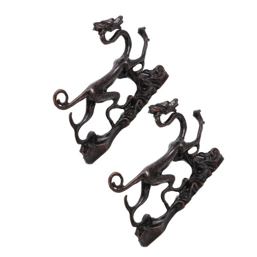 2Pcs Golden Copper Brush Holders, Stable Calligraphy Pen Rest Stands