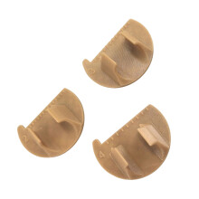Stevige PET-plastic naai-naaldmeter met duidelijke-bruin