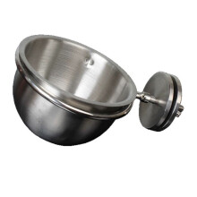 Easy To Clean Stainless Steel Bird Dish Ideal For Feed Water-L