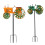 Skillfully Crafted Iron Wind Art Item Ideal For Planting-Green 2