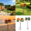 Skillfully Crafted Iron Wind Art Item Ideal For Planting-Green 3