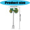 Skillfully Crafted Iron Wind Art Item Ideal For Planting-Green 4