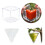 Tomaten-Formform, Garten-, Obst- und Gemüseanbauformen,-Dreieck 3