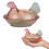 Glass Hen Candy Dish,Decorative Covered Candy- Glazed Color 3